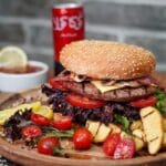 برگر شتر مرغ ویژه با پک بامی